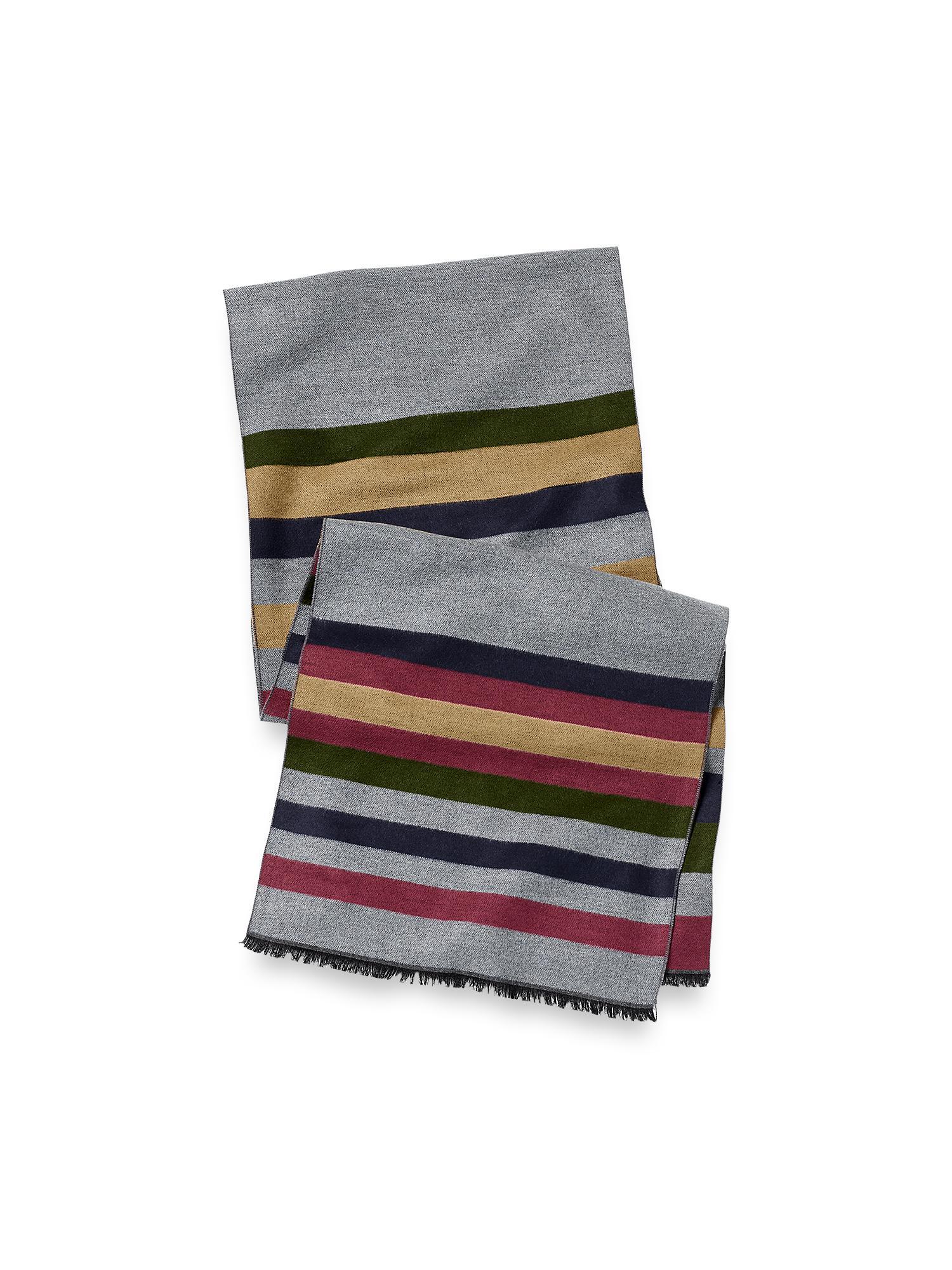 Stripe Brushed Silk Scarf Product Image