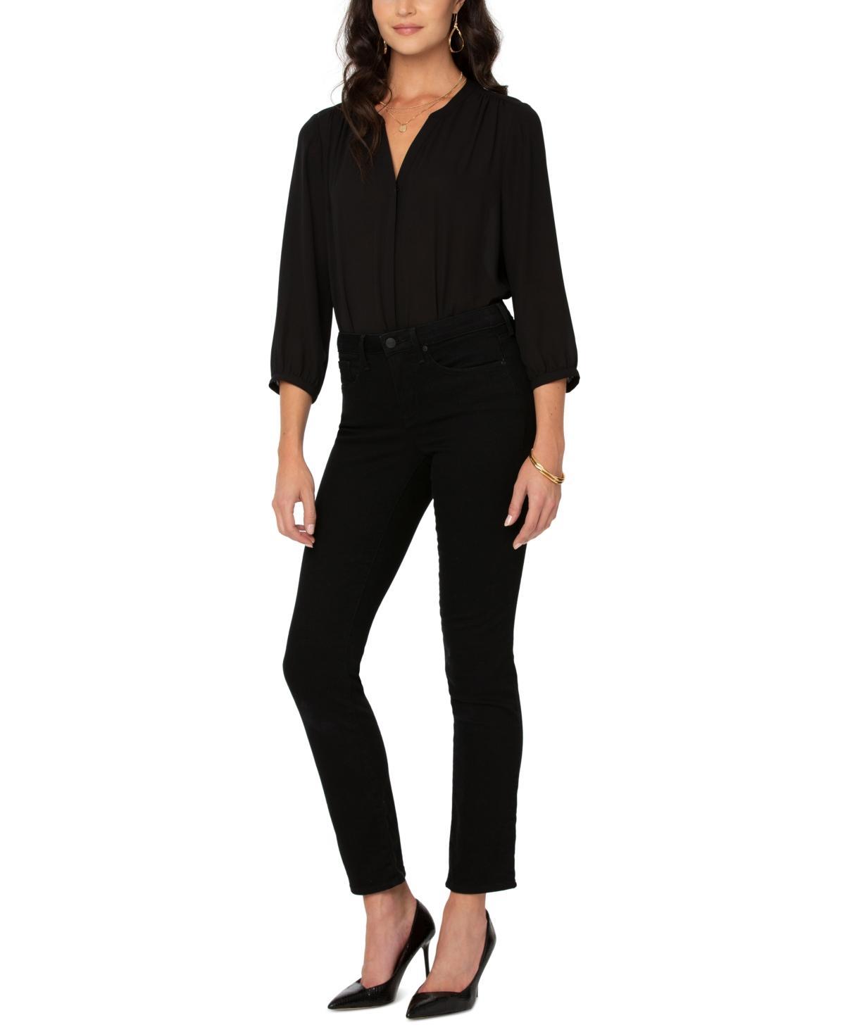 Nydj Sheri Slim Jeans in Black Product Image