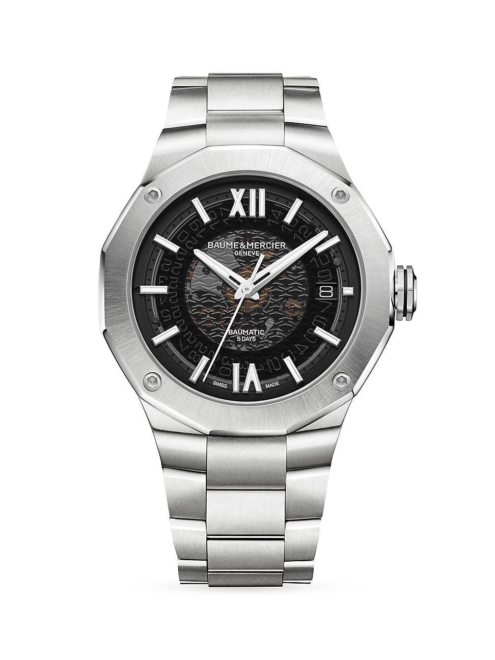 Mens Riviera Stainless Steel Bracelet Watch Product Image