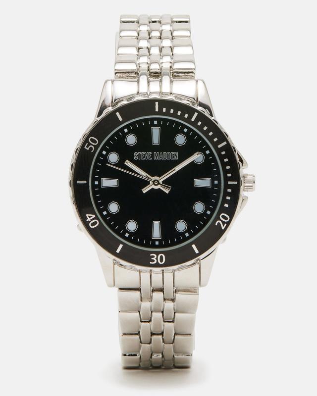 CLASSIC STATEMENT WATCH BLACK/SILVER Female Product Image