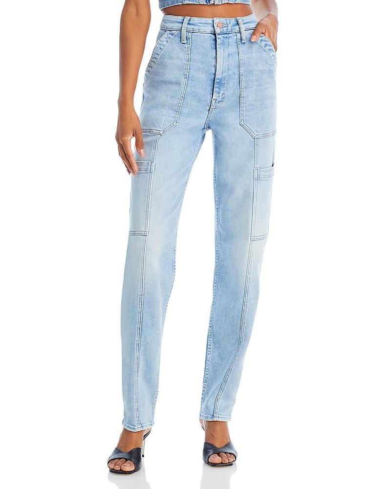 Womens The Private Double Pocket Skimp High-Rise Stretch Tapered Jeans Product Image