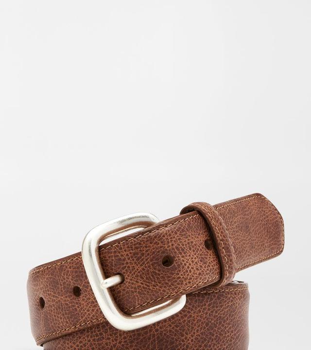 Peter Millar Mens Pilot Mill Leather Belt | Color: Whiskey | Size: 44 Product Image