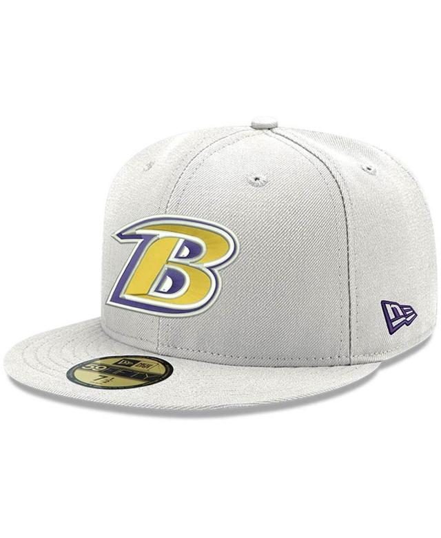 Mens New Era Baltimore Ravens Omaha Lettermark 59FIFTY Fitted Hat Product Image