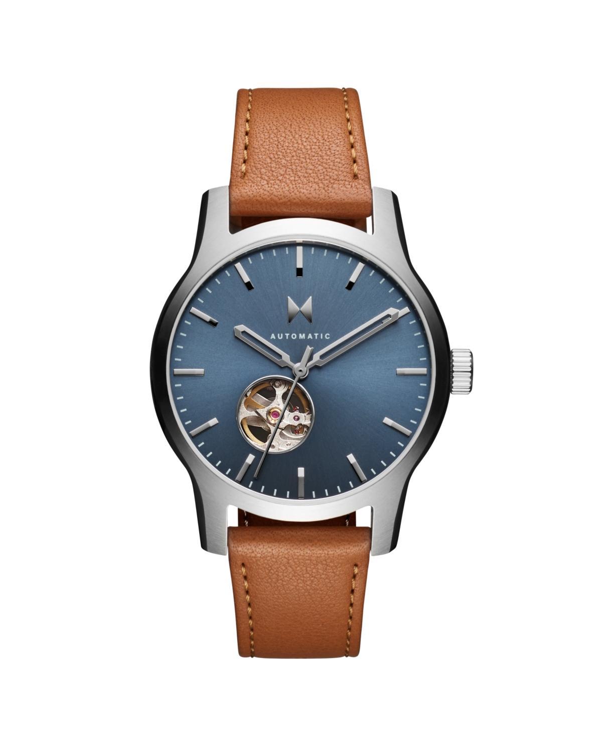 Mvmt Mens Classic Ii Automatic Tan Leather Watch 42mm - Gray Product Image