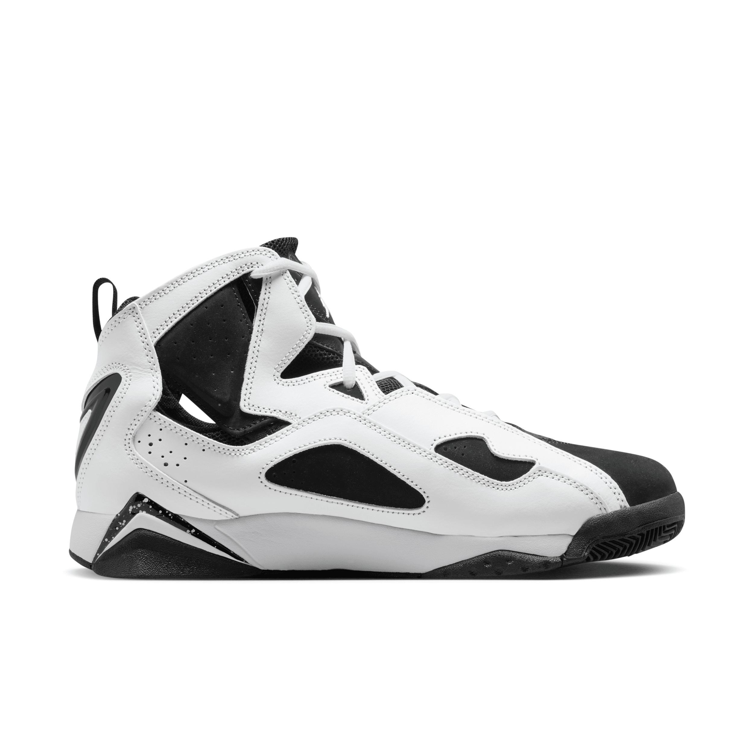 Jordan Mens Jordan True Flight - Mens Basketball Shoes White/Black Product Image