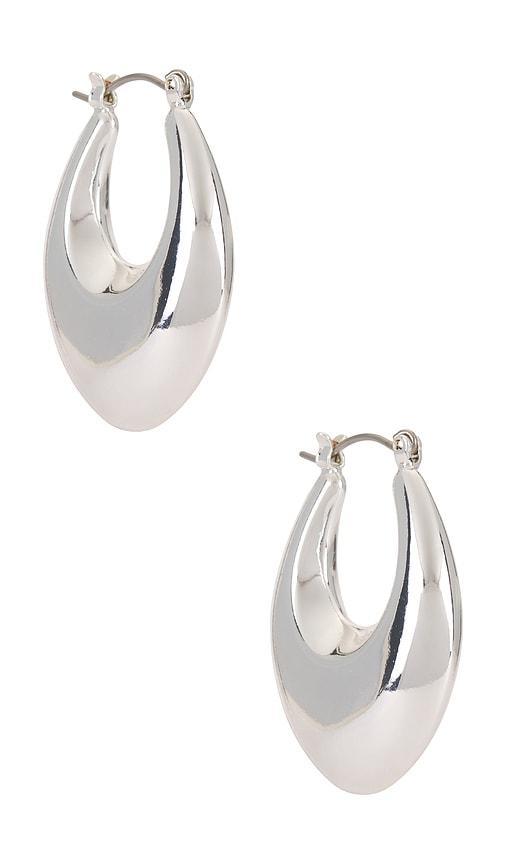 Open Teardrop Hoop Earrings Product Image