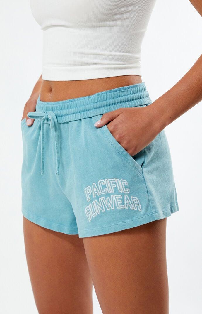 Womens Pacific Suwnwear Fold-Over Mini Sweat Shorts Product Image