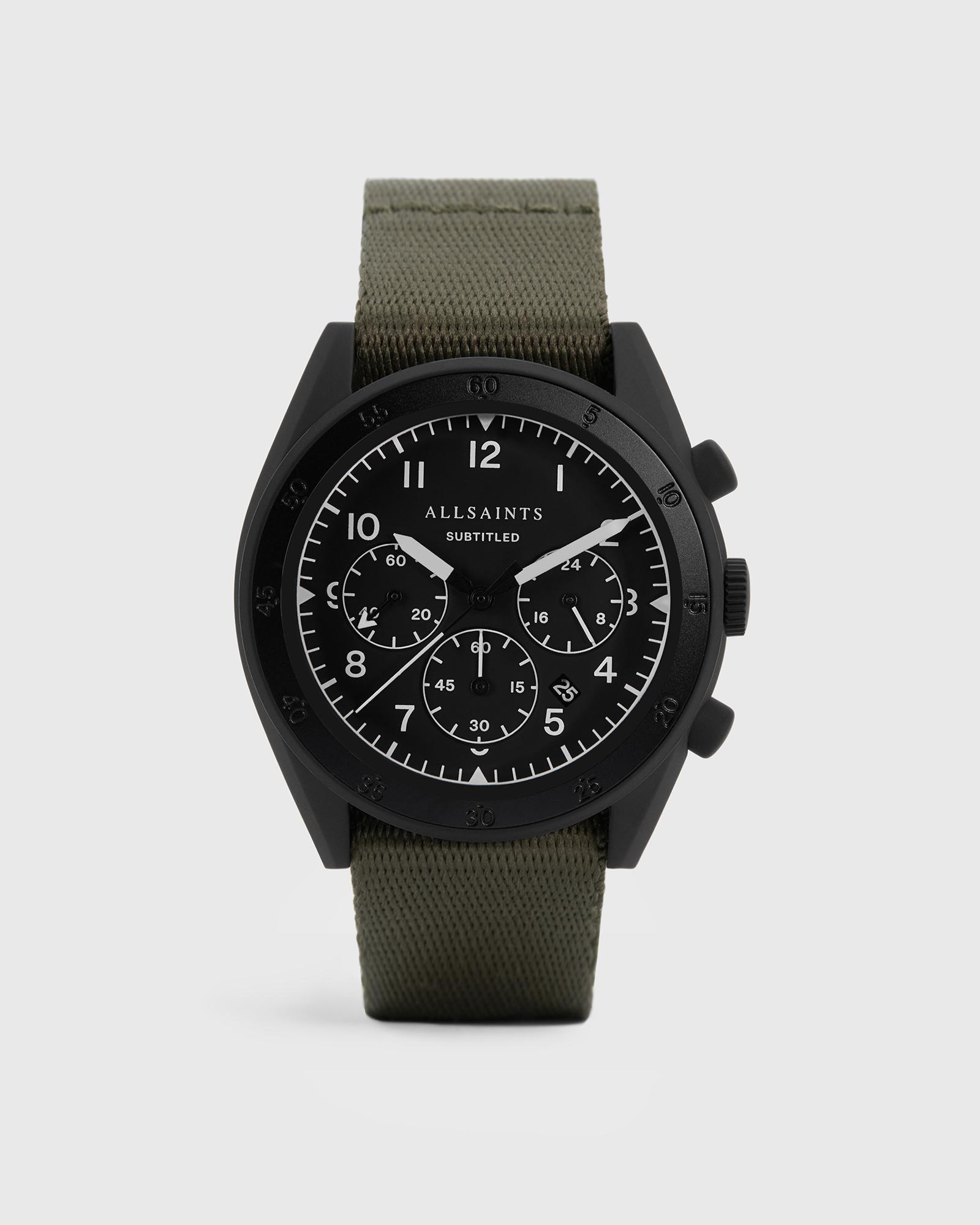 Subtitled I Stainless Steel Nylon Watch Product Image