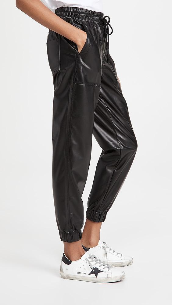 BLANKNYC Black Widow Faux Leather Joggers | Shopbop Product Image