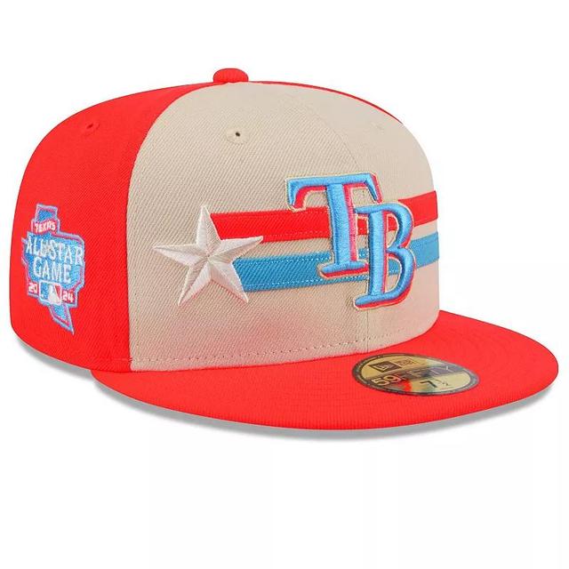 Mens New Era Cream Tampa Bay Rays 2024 MLB All-Star Game 59FIFTY Fitted Hat Product Image