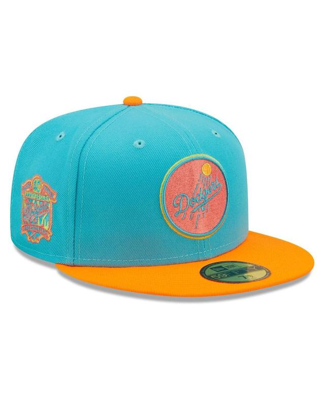 Mens New Era /Orange Los Angeles Dodgers Vice Highlighter 59FIFTY Fitted Hat Product Image