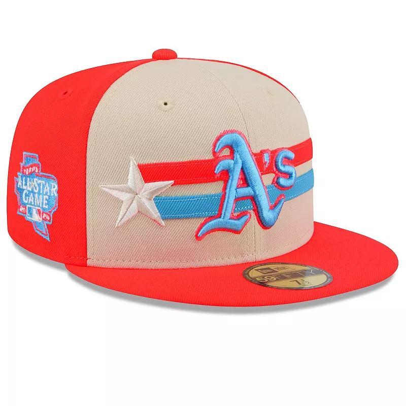 Mens New Era Cream Oakland Athletics 2024 MLB All-Star Game 59FIFTY Fitted Hat Product Image