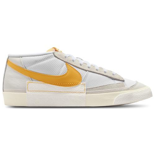 Nike Mens Nike Blazer Low Pro Club - Mens Basketball Shoes Summit White/University Gold/White Product Image