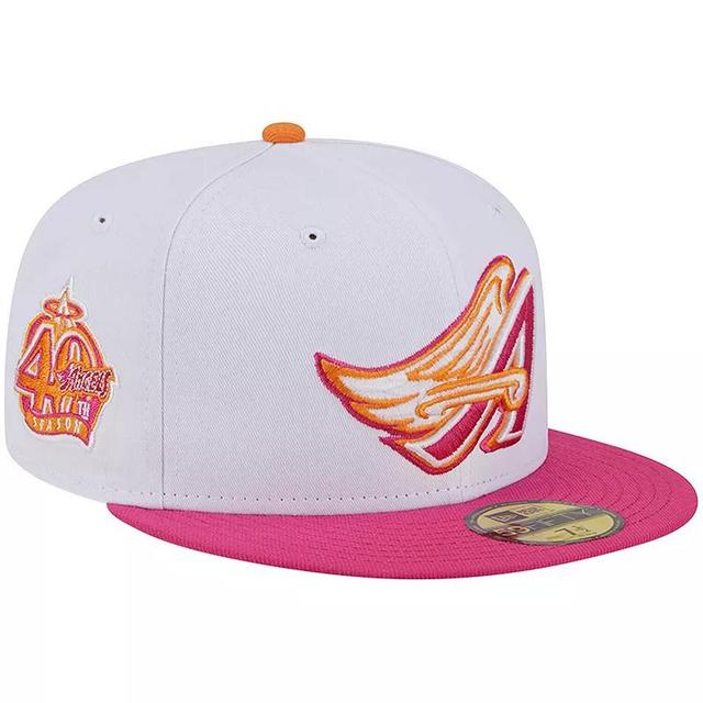 Mens New Era /Pink Los Angeles Angels 40th Season 59FIFTY Fitted Hat Product Image