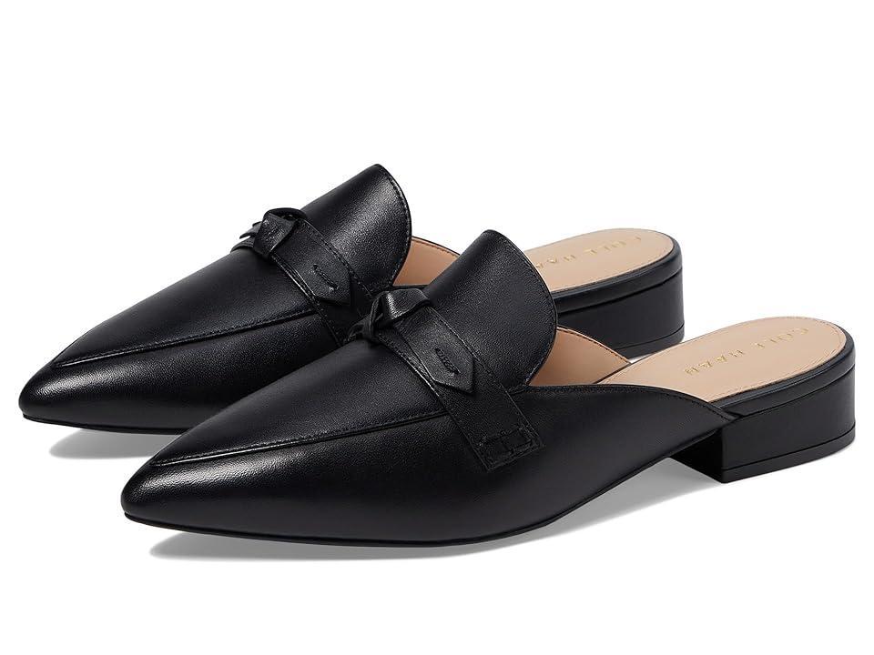 Cole Haan Piper Bow Mule Leather) Women's Flat Shoes Product Image