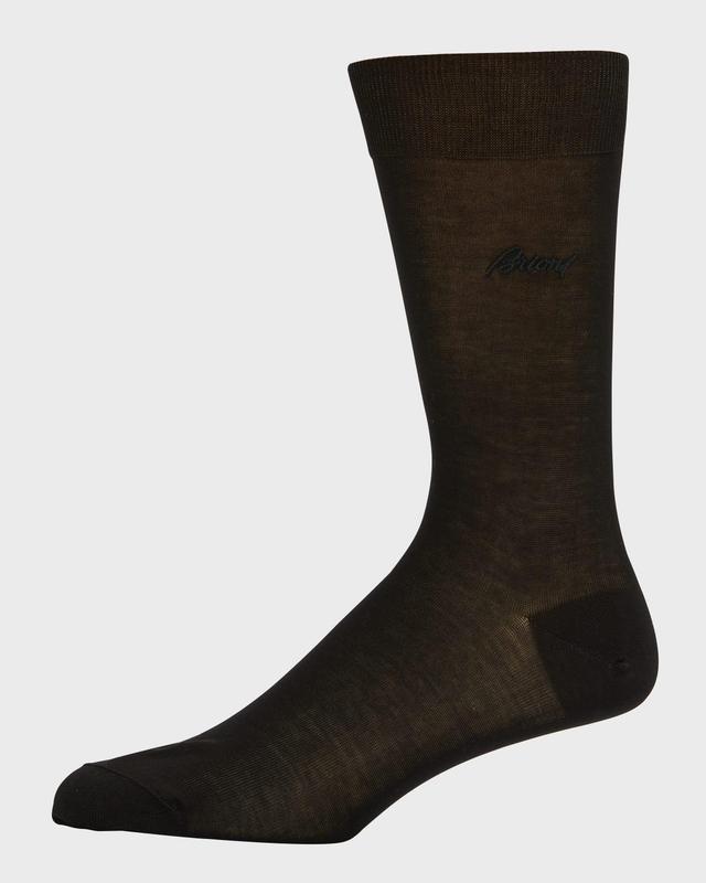 Mens Solid Crew Socks Product Image