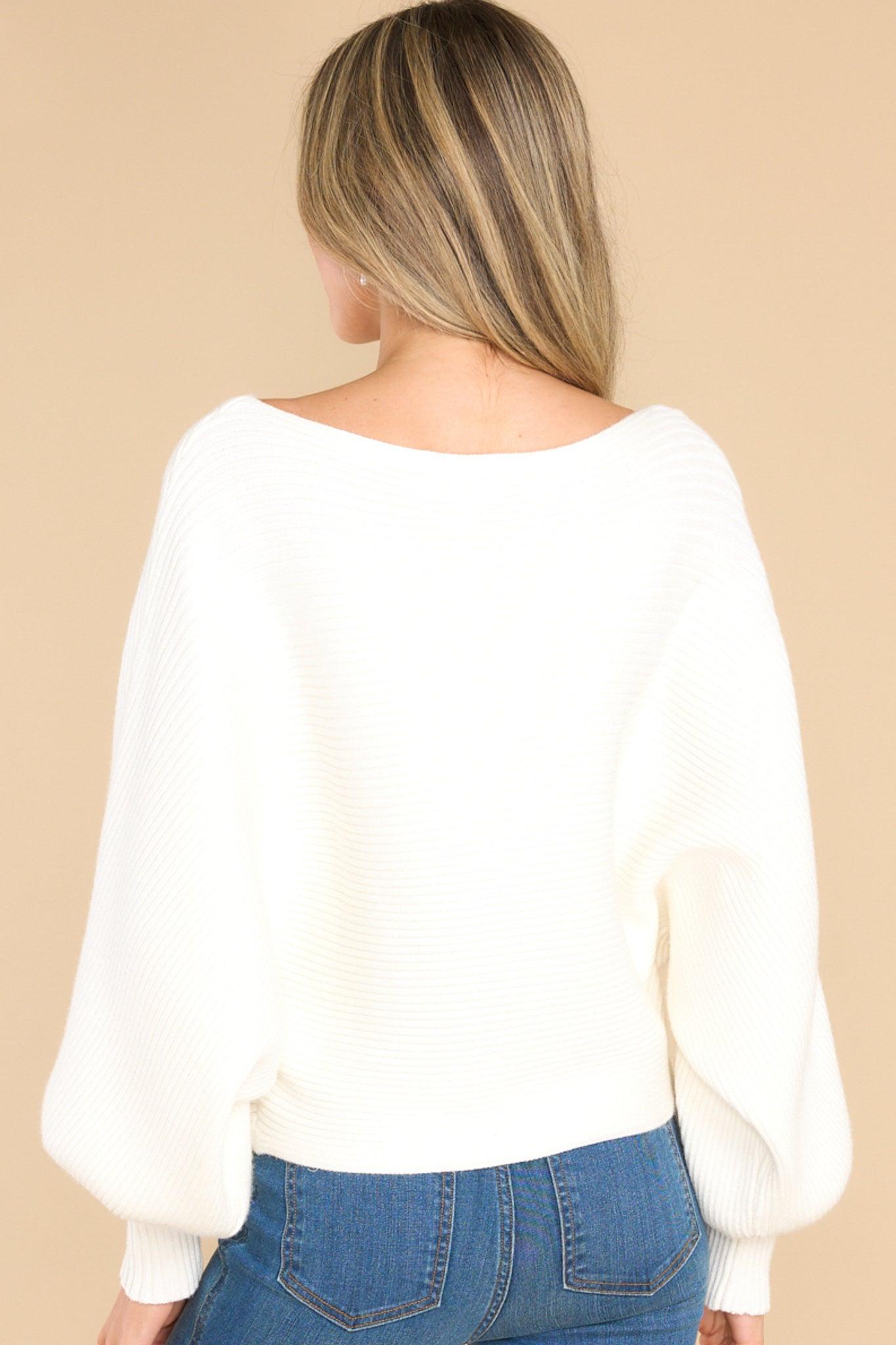 Straight To Business Ivory Sweater Product Image