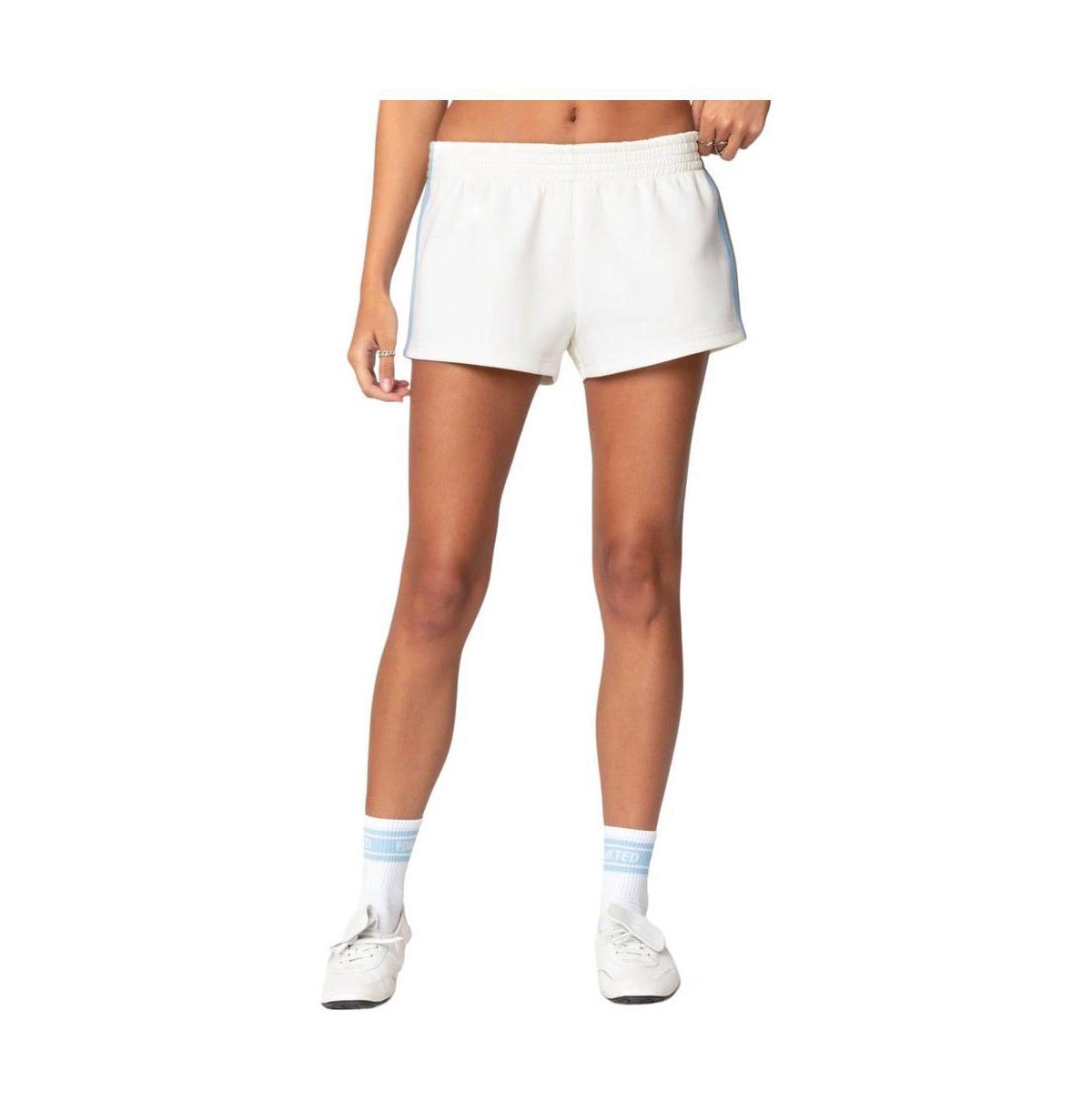 Edikted Womens Izzie Side Stripe Shorts Product Image