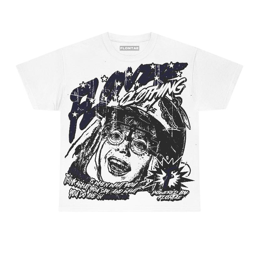 Midnight Navy 1s Flontae T-Shirt Always Smile Graphic Product Image