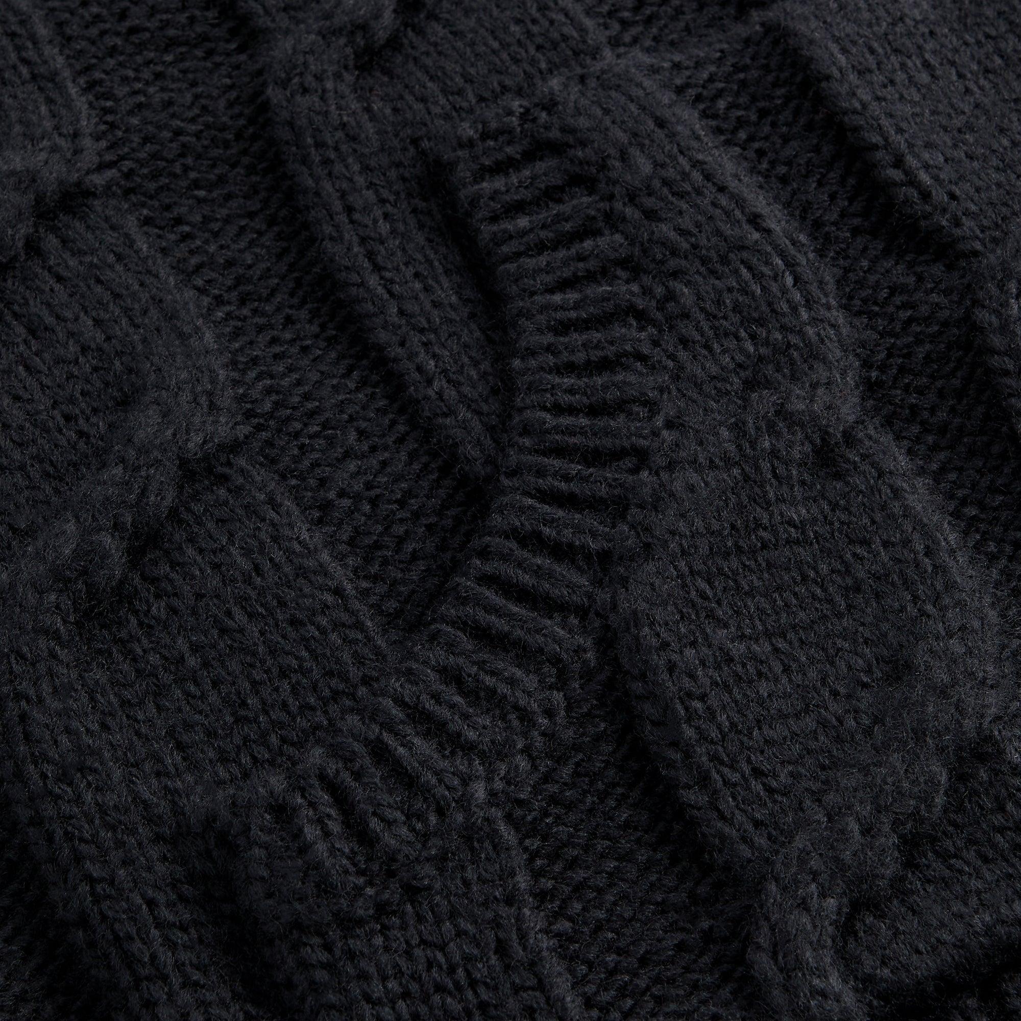 Kith Knit Elliot Hoodie - Black Male Product Image