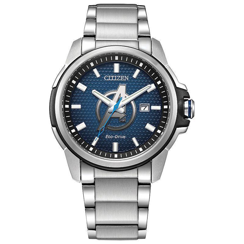 Men's Citizen Eco-DriveÂ® Avengers Two-Tone Watch with Blue Dial (Model: Aw1651-52W) Product Image