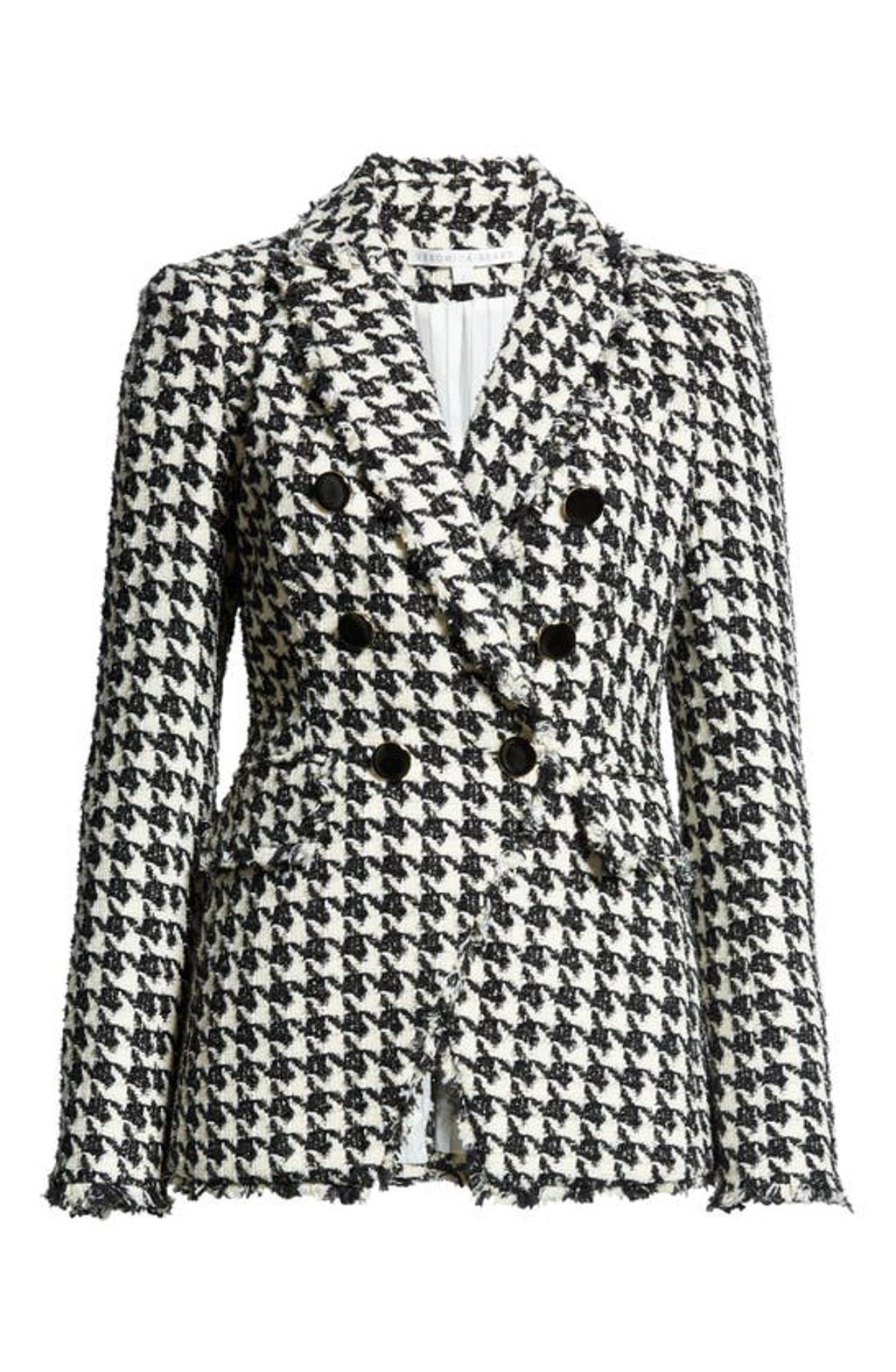 VERONICA BEARD Miller Dickey Jacket In Black Off White Product Image