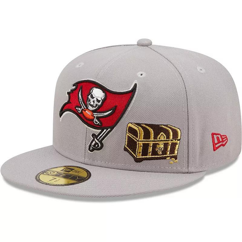 Mens New Era Gray Tampa Bay Buccaneers City Describe 59FIFTY Fitted Hat Product Image