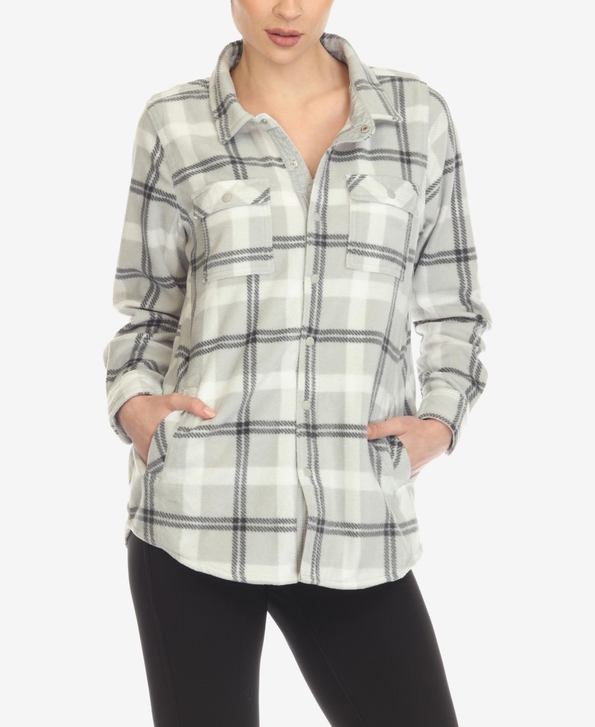 White Mark Womens Flannel Plaid Shirt - Light Yellow product image