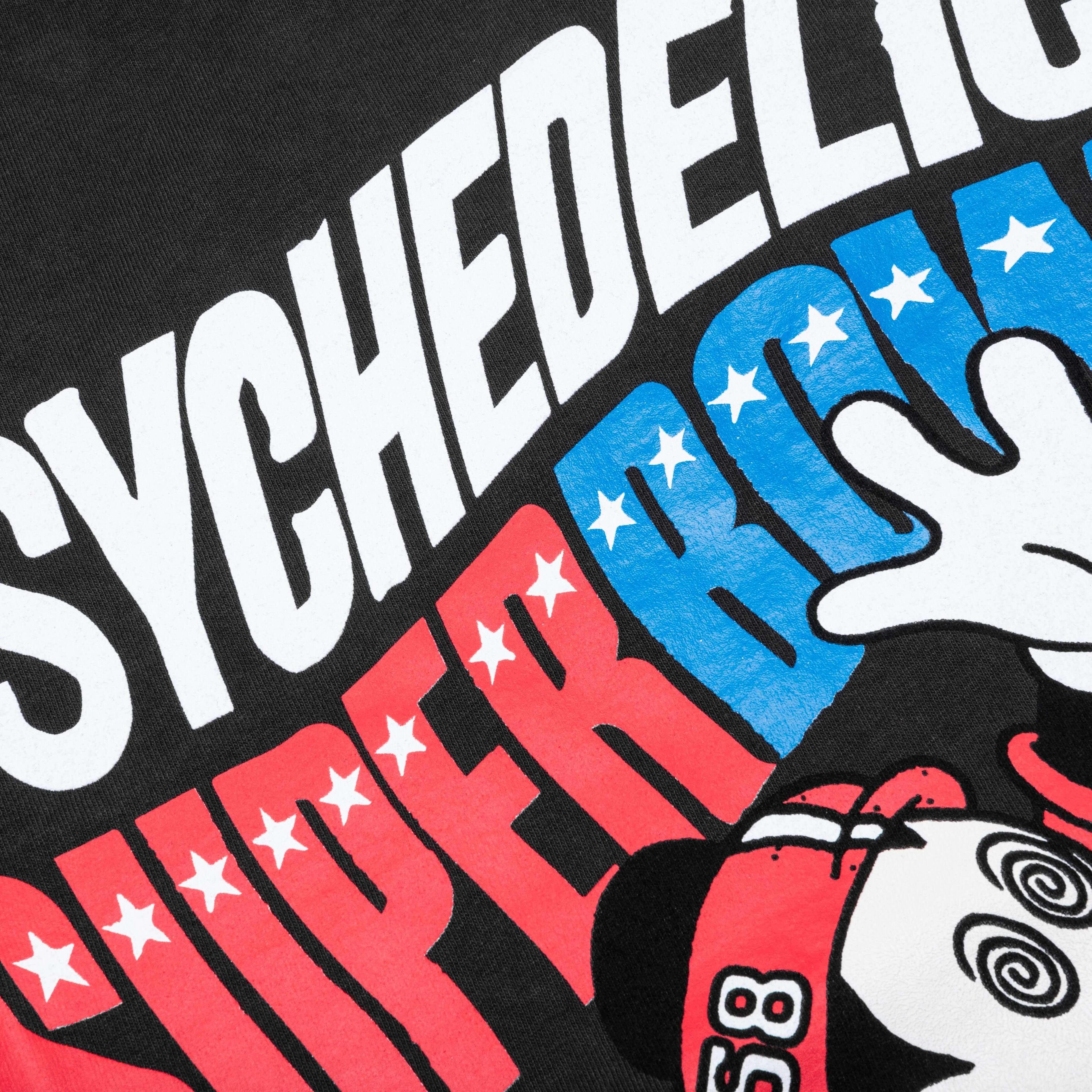 Feature x CRTFD Psychedelic Super Bowl T-Shirt - Black Male Product Image