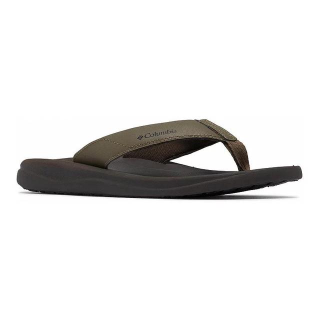 Columbia Mens Flip Flop Sandals, Womens Brown Cordovan Product Image