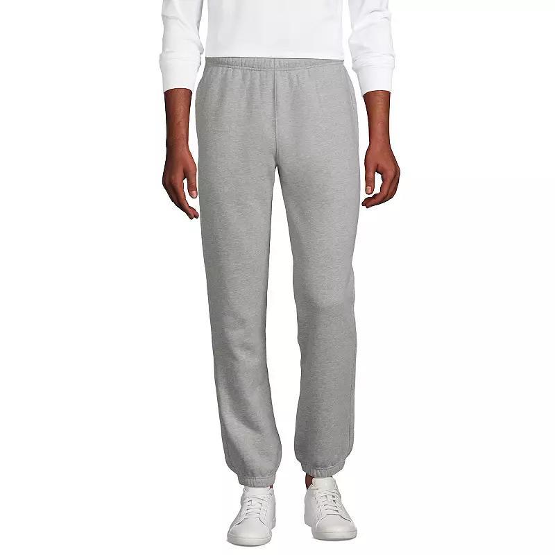 Mens Lands End Serious Sweats Drawstring Sweatpants Gray Grey Product Image