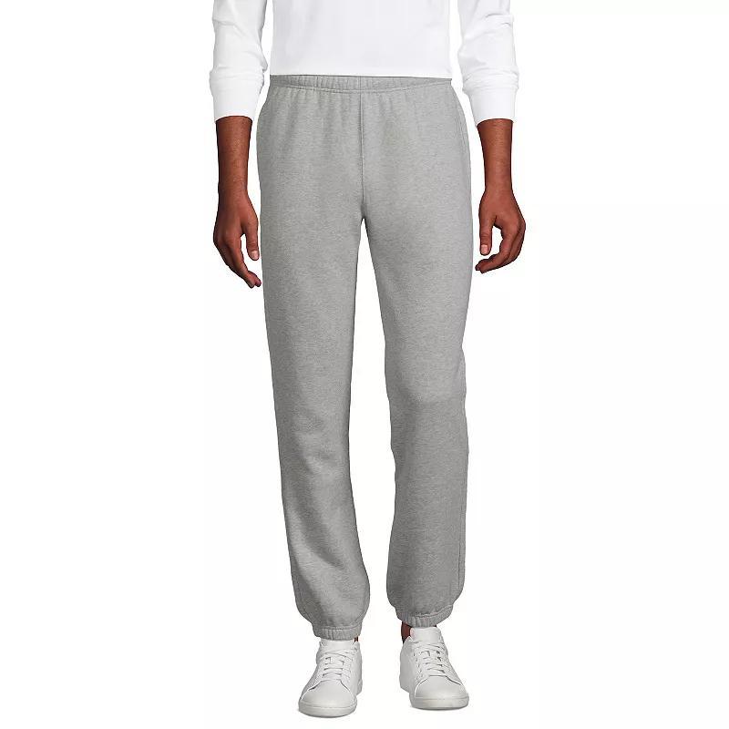 Mens Lands End Serious Sweats Drawstring Sweatpants Flax Grey Product Image