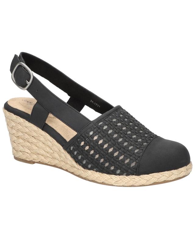 Easy Street Womens Taffy Buckle Slingback Espadrille Wedges Product Image