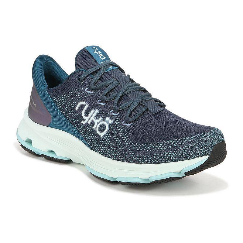 Ryka Devotion X Womens Walking Sneakers Black Blue Product Image