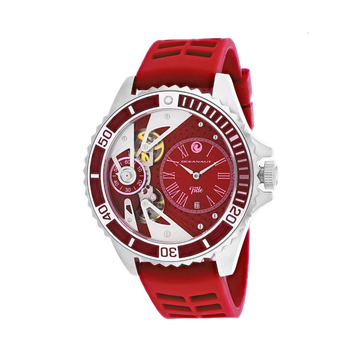 Oceanaut Mens Tide Red Dial Watch - OC0993 - Red Product Image