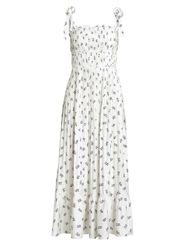 Womens Floral Tie-Strap Maxi Dress Product Image