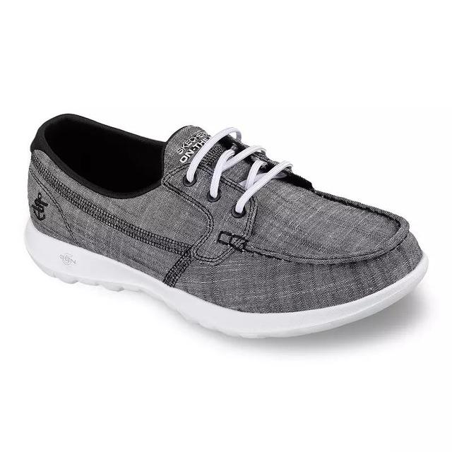 Skechers GOwalk Lite Isla Womens Boat Shoes Grey Product Image