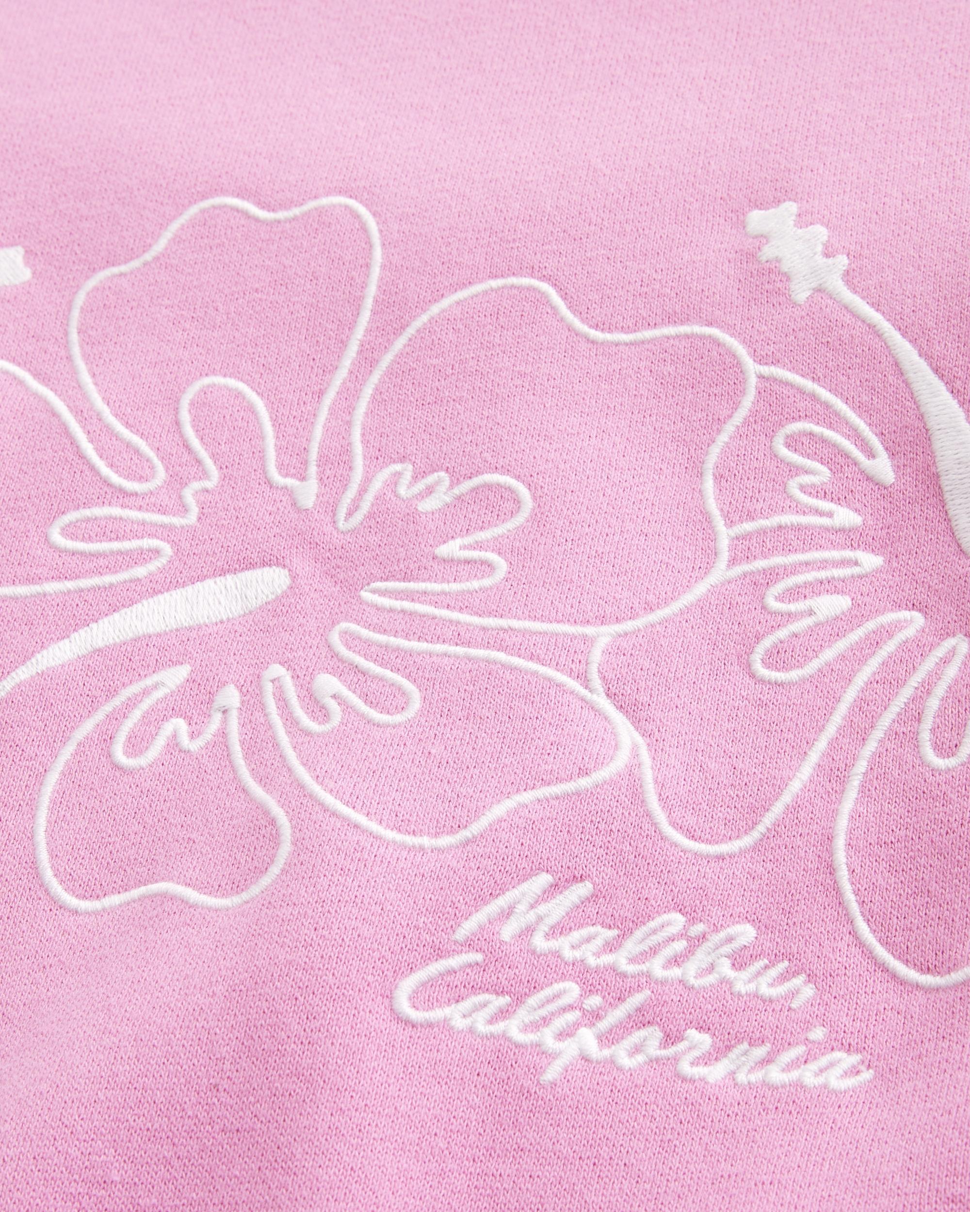 Oversized Malibu Graphic Crew Sweatshirt Product Image