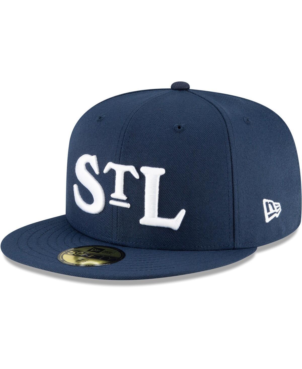 Mens New Era Navy St. Louis Stars Cooperstown Collection Turn Back The Clock 59FIFTY Fitted Hat Product Image