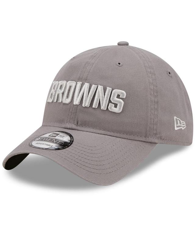 Men's New Era Gray Cleveland Browns Core Classic 2.0 9TWENTY Adjustable Hat Product Image