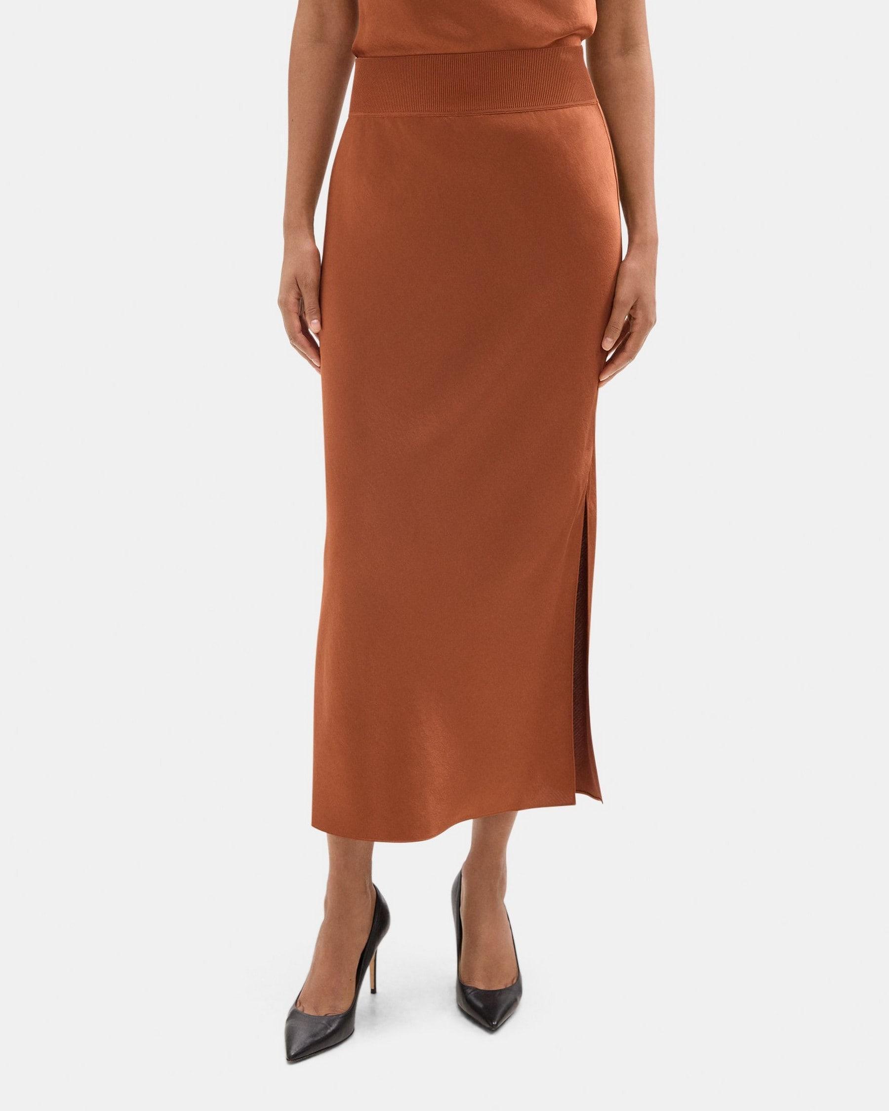 Maxi Pull-On Skirt in Silky Poly product image