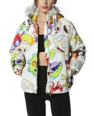 Members Only Womens Nickelodeon Snorkel Bomber Jacket Product Image