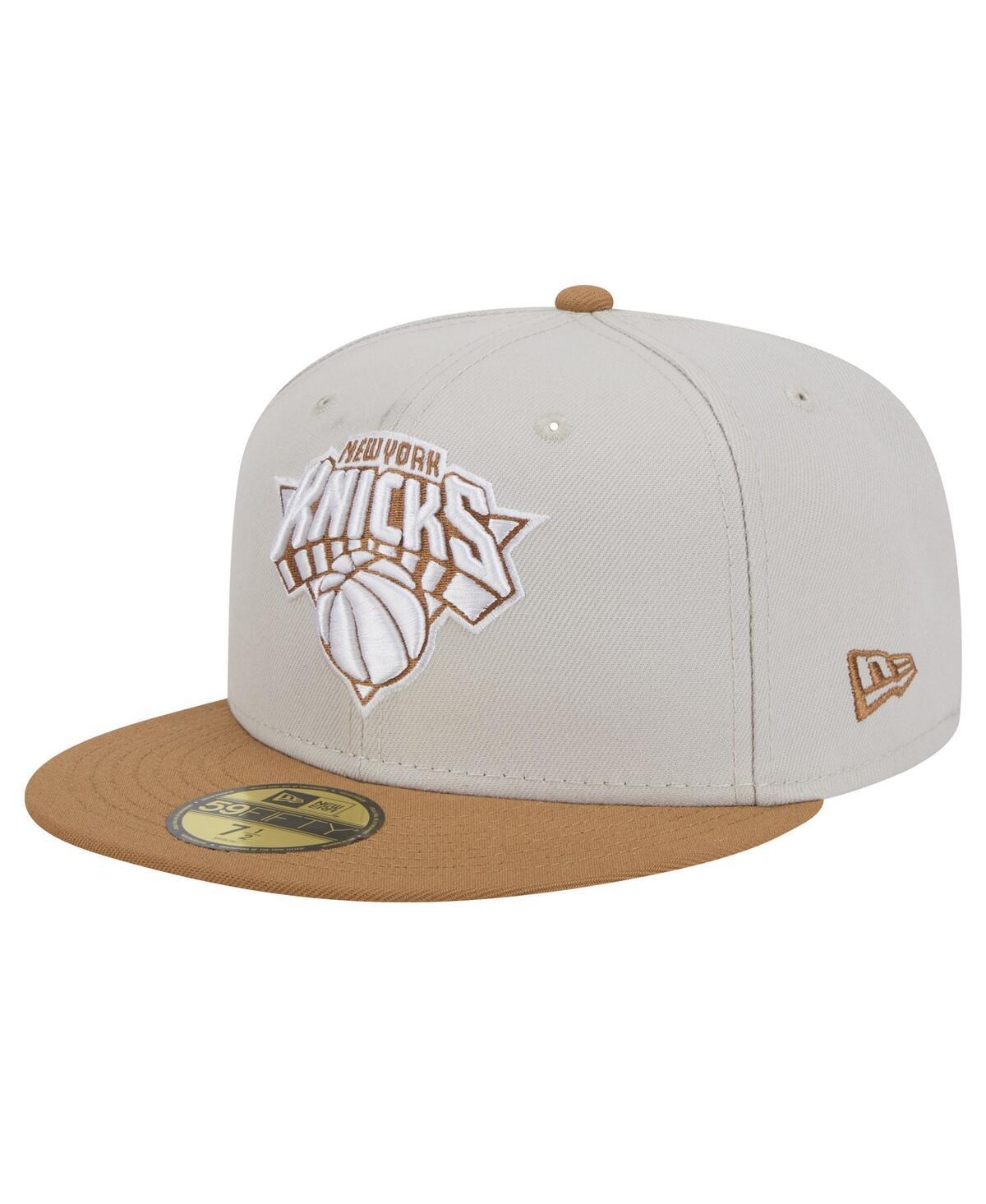 New Era Mens Cream New York Knicks Color Pack 59FIFTY Fitted Hat - Cream, Tan Product Image