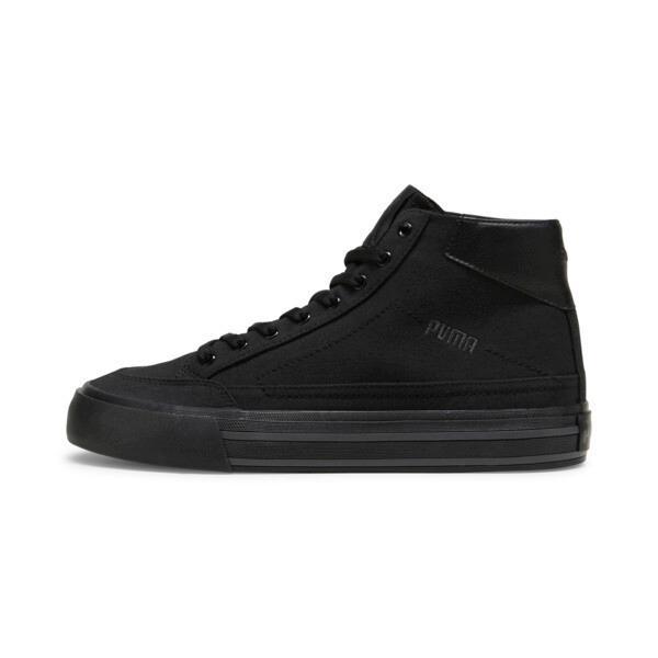 PUMA Court Classic Vulc Mid Men's Sneakers in Black/Shadow Grey Product Image