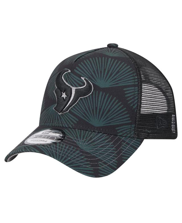 Mens New Era Houston Texans Agave Trucker 9FORTY Adjustable Hat Product Image