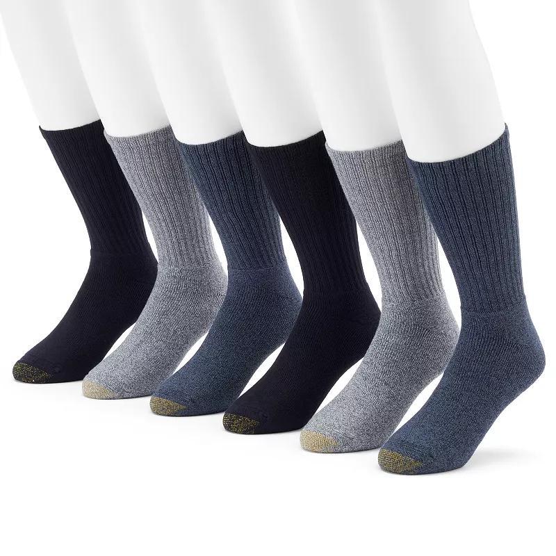 Mens 6-Pack Casual Harrington Socks Product Image