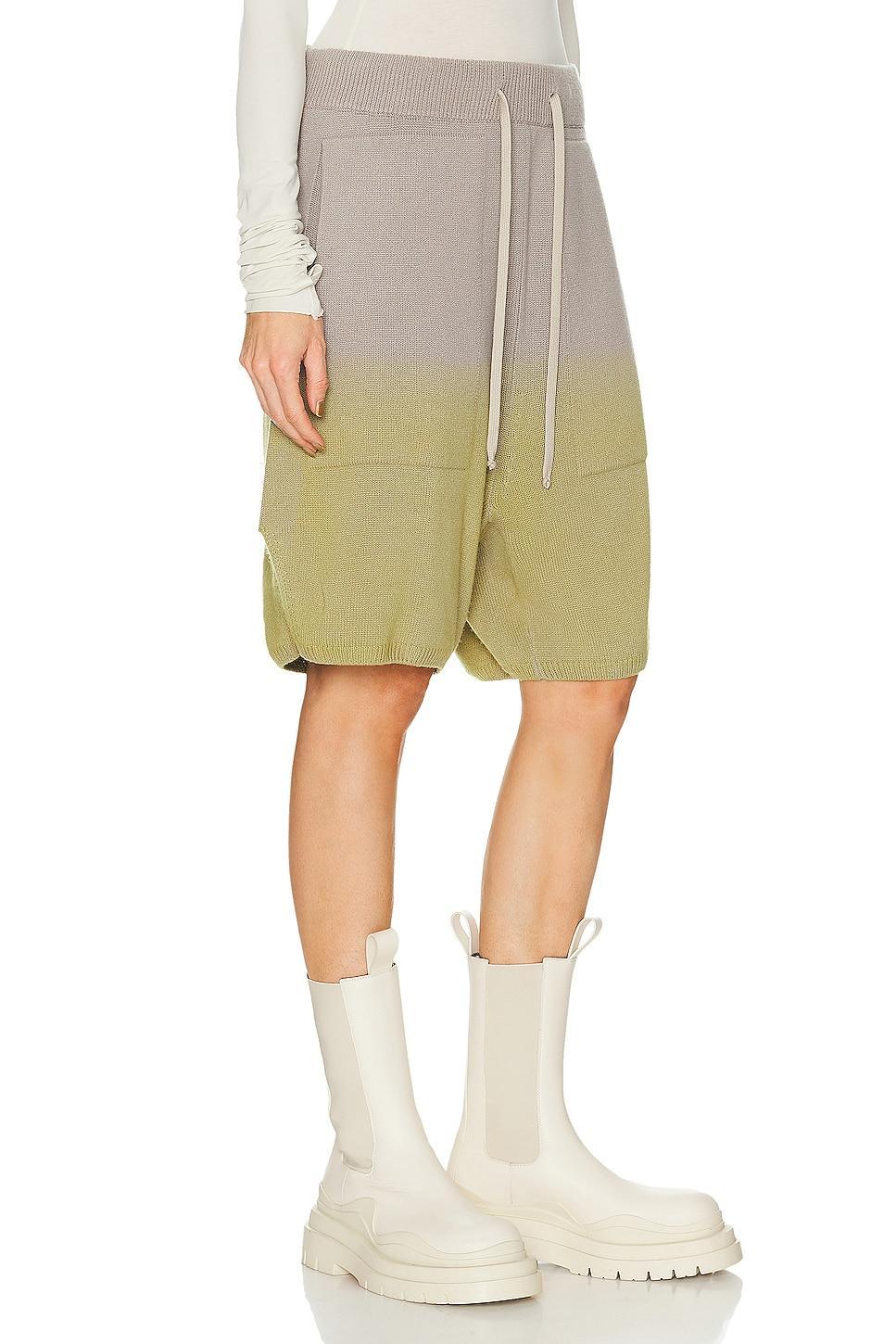 Rick Owens X Moncler Long Boxer Short in Beige Product Image