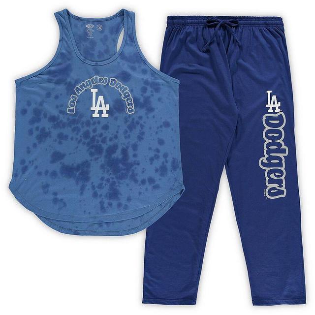 Womens Concepts Sport Royal Los Angeles Dodgers Plus Size Jersey Tank Top & Pants Sleep Set Product Image