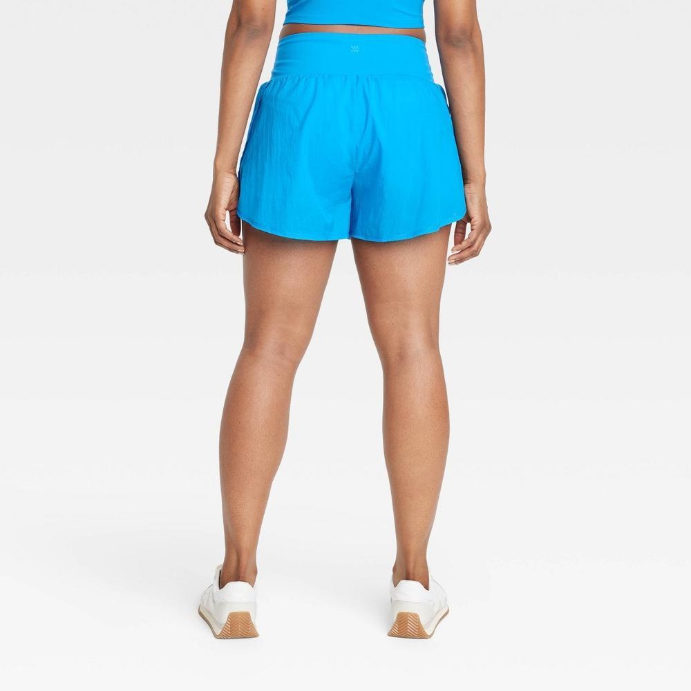 Womens Woven High-Rise 2-in-1 Run Shorts 3 - All In Motion Blue XL Product Image