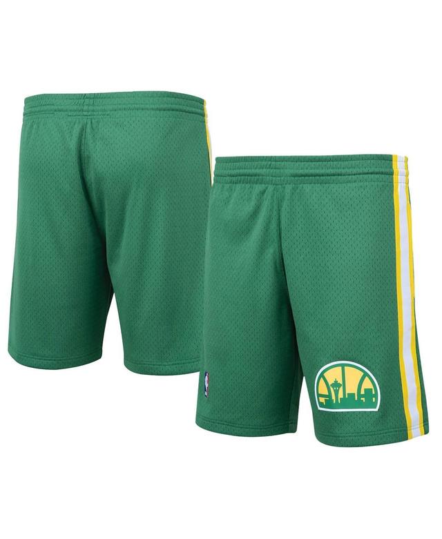 Mens Mitchell & Ness Green Seattle Supersonics Hardwood Classics Logo Swingman Shorts Product Image